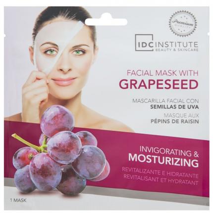 Masque en tissue pour le visage au Pépins de Raisin - relaxant et rafraîchissant